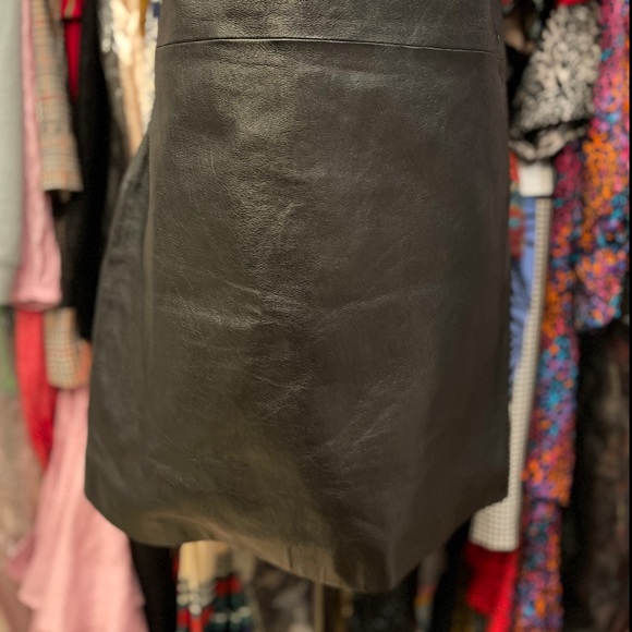 SAINT LAURENT leather mini dress - Picture 3 of 8